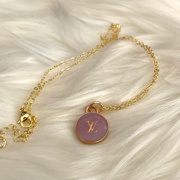 Authentic Louis Vuitton charm Necklace UPCYCLED - Picture 4 of 10